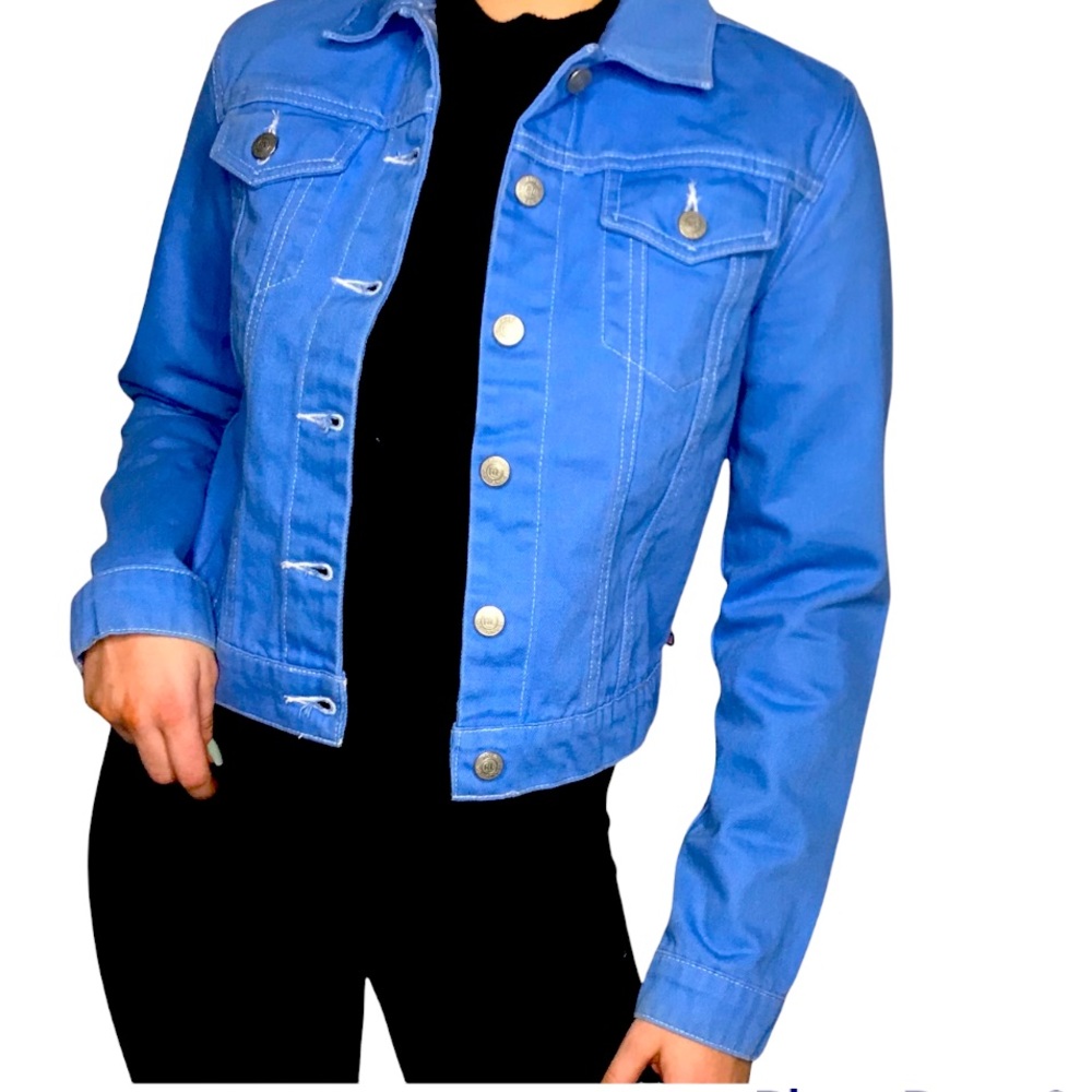 POLO JEANS CO., RALPH LAUREN - Vintage sky blue denim jacket. Size US L